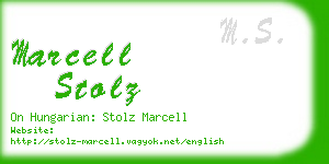 marcell stolz business card